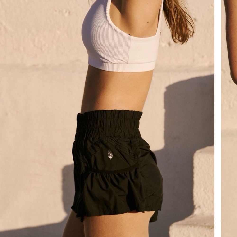 Free People movement Get your flirt on green shorts size small and medium